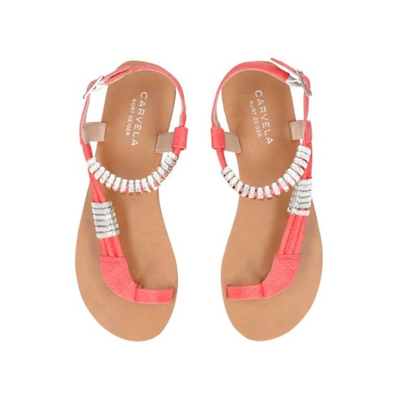 Kurt Geiger Carvela Klipper Flat Open Toe Sandals Euro size 39 US size 8… - Picture 1 of 9